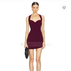Norma Kamali Plum Mini Dress